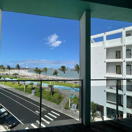 微藍海岸夜市電梯旅宿 Hualien Buitenkant foto
